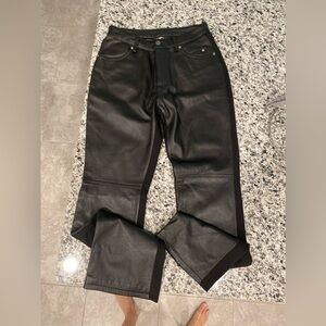 New Harley Davidson Genuine Leather Jeans Pants 6